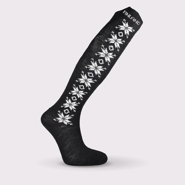 Knee socks, black, size 36-39