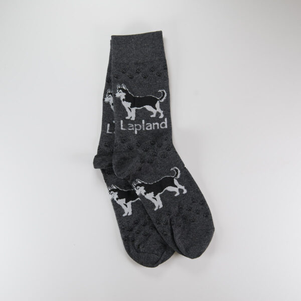 Lapland socks, husky, grey, size 36-40