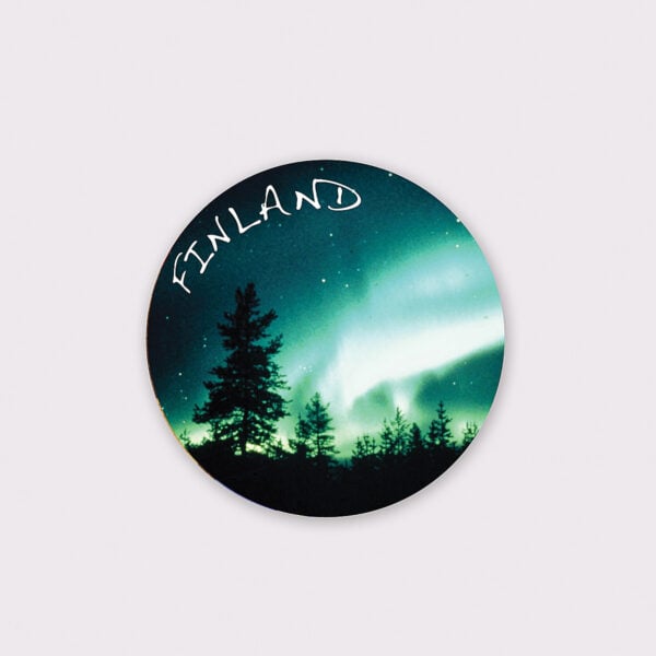 Round magnet, Northern Lights