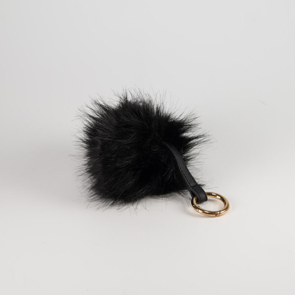 Pompom keychain, rex fur, 6 different colors - Image 5