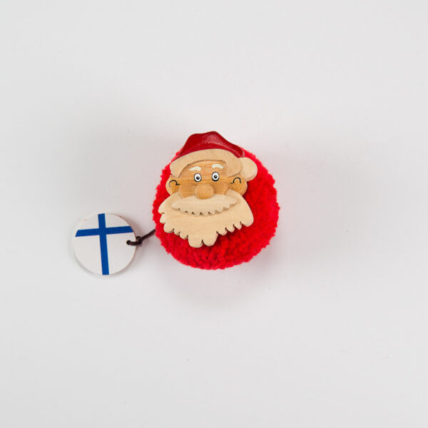 Chrismas Pompom magnet, Santa 2