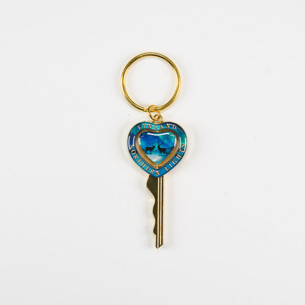Keychain set, 6 gold and 6 silver color
