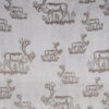 Fleece blanket, reindeer image, grey - Image 2