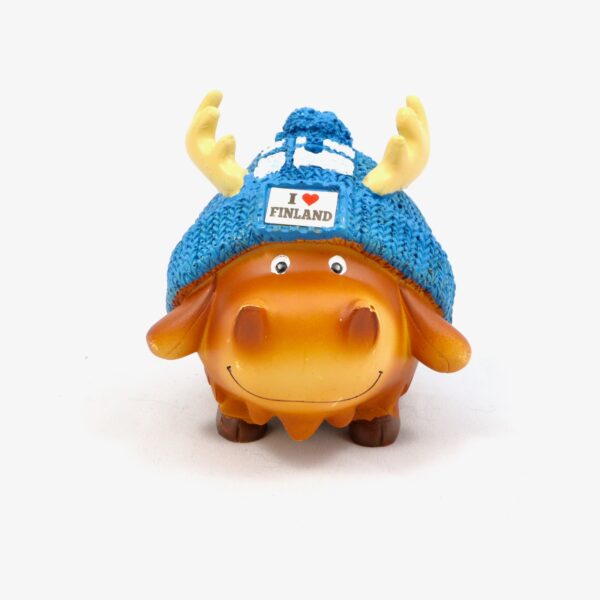 Coin bank, Finland, Moose, blue