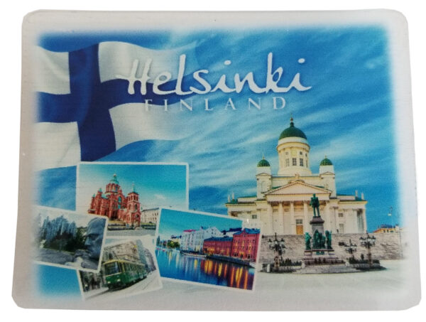 TRANSPARENT ACRYLIC MAGNET - HELSINKI