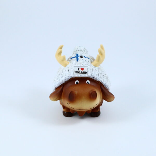 Coin bank,Finland, Moose, white