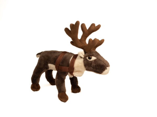 Premium reindeer, with harnes, medium 25cm
