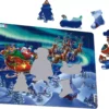 SantaClaus and HisSleigh in NorthernLights, Puzzle - Image 4
