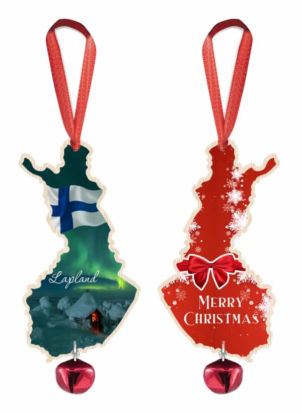 WOOD XMAS TREE ORNAMENT - LAPLAND 1