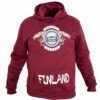 Finland hoodie wine - XL