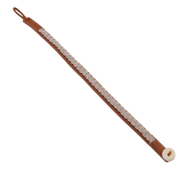 Brown Wristlet With Pattern 1, 18cm
